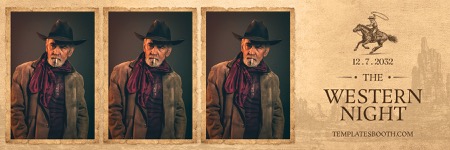 Country- und Western-Fotobox-Vorlage