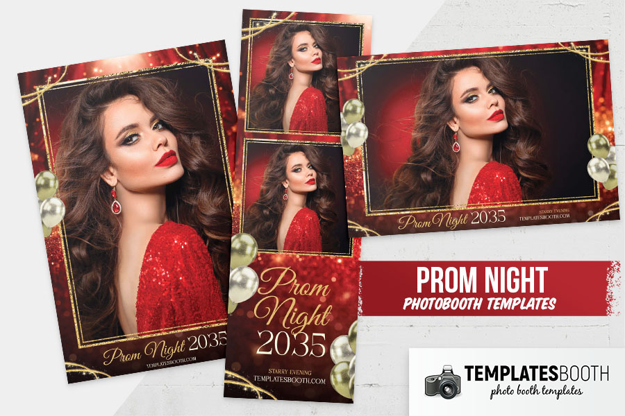 Prom Night Photo Booth Template Preview