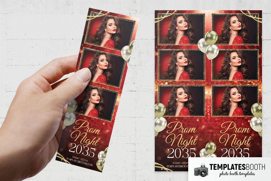 Prom Night Photo Booth Template Preview
