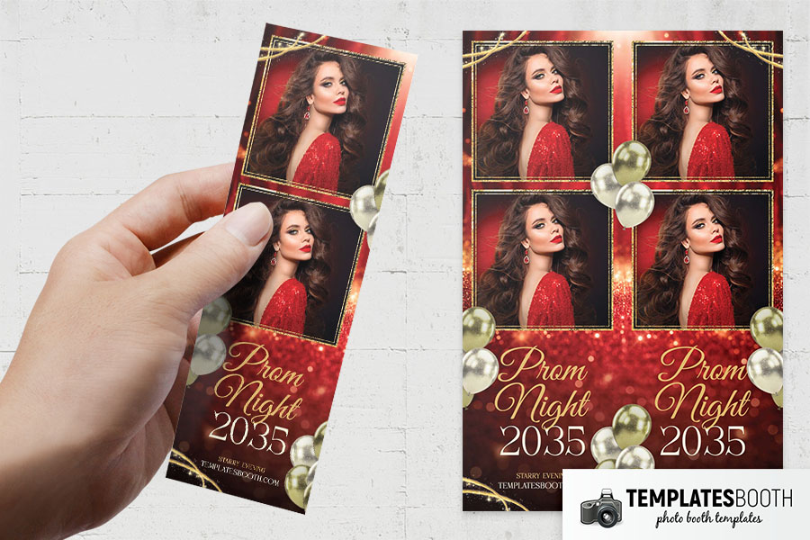 Prom Night Photo Booth Template Preview