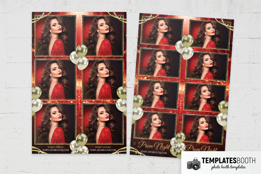 Prom Night Photo Booth Template Preview