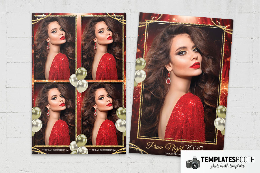 Prom Night Photo Booth Template Preview