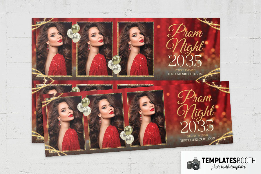 Prom Night Photo Booth Template Preview