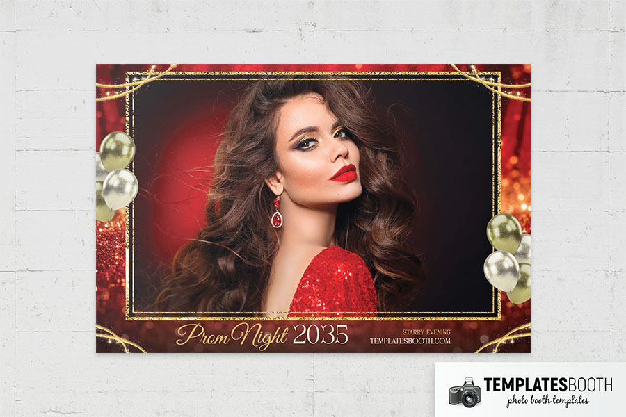 Prom Night Photo Booth Template Preview