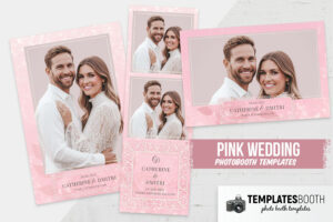Pink & Lace Wedding Photo Booth Template