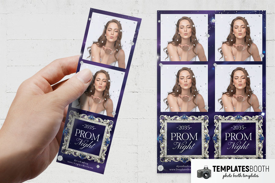 Prom Night Party Photo Booth Template Preview