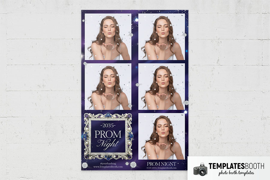 Prom Night Party Photo Booth Template Preview