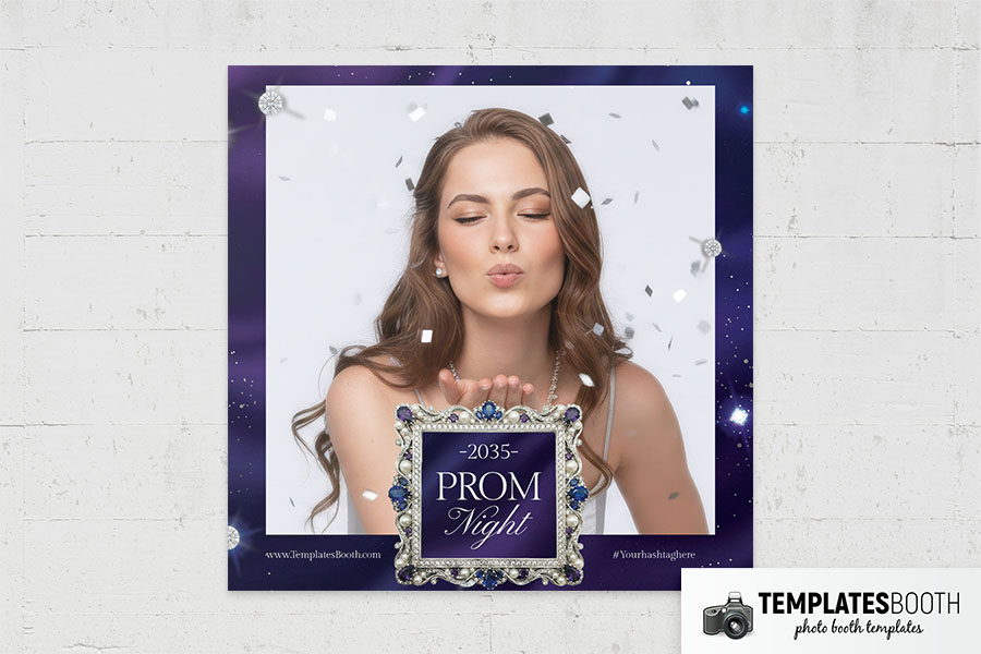 Prom Night Party Photo Booth Template Preview