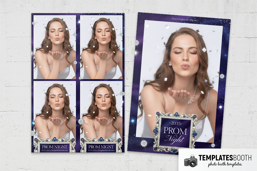 Prom Night Party Photo Booth Template Preview