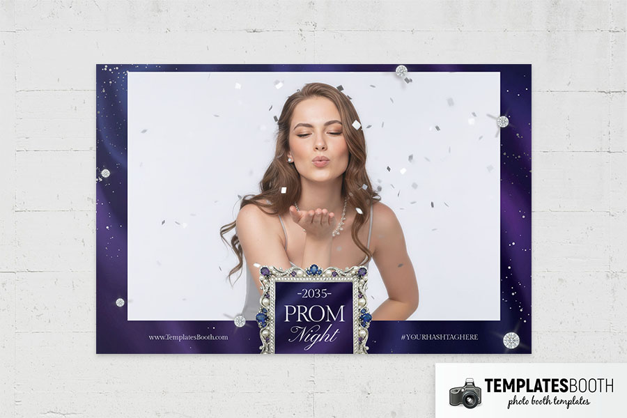 Prom Night Party Photo Booth Template Preview