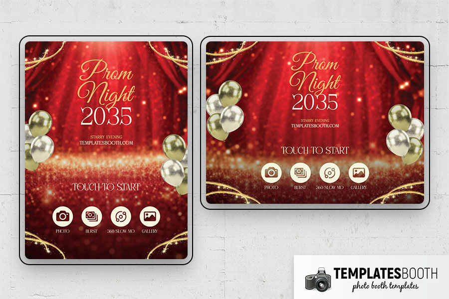Prom Night Photo Booth Template Preview