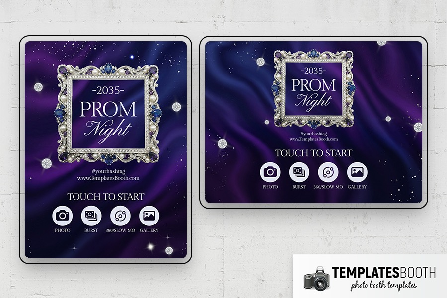 Prom Night Party Photo Booth Template Preview