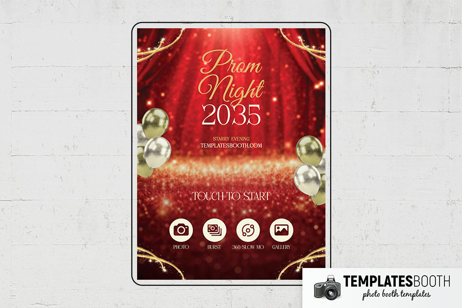 Prom Night Photo Booth Template Preview