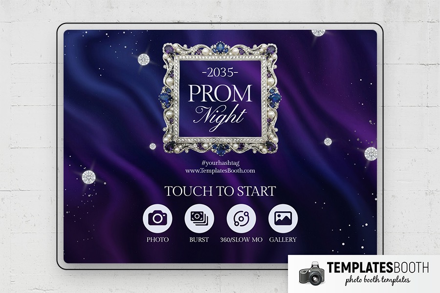 Prom Night Party Photo Booth Template Preview