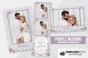 Purple Wedding Photo Booth Template