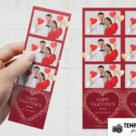 Red & Gold Valentine's Day Photo Booth Template