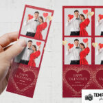 Red & Gold Valentine's Day Photo Booth Template