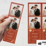 Modèle pour photobooth orange rouille