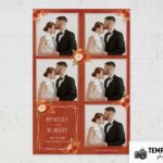 Modèle pour photobooth orange rouille