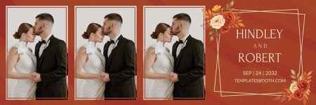 Modèle de photomaton orange rouille