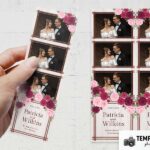 Rustic Raspberry Flowers Photo Booth Template – Preview 2