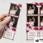 Rustic Raspberry Flowers Photo Booth Template – Preview 3