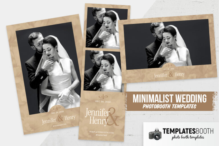 Sandstone Wedding Photo Booth Template