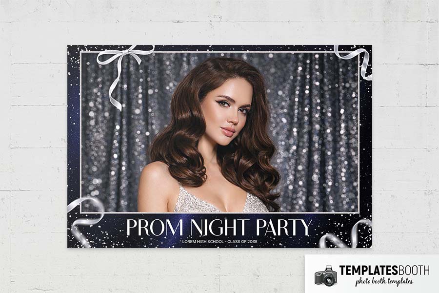 Prom Night Party Photo Booth Template Preview