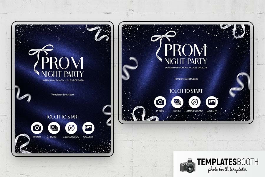 Prom Night Party Photo Booth Template Preview
