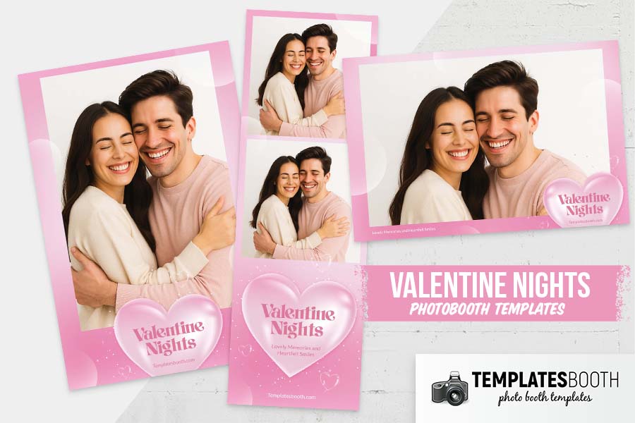 Valentine Nights Photo Booth Template