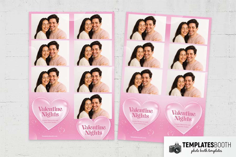 Valentine Nights Photo Booth Template