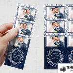 Vintage Navy Wedding Photo Booth Template – Preview 2