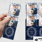 Vintage Navy Wedding Photo Booth Template – Preview 3