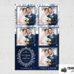 Vintage Navy Wedding Photo Booth Template – Preview 4