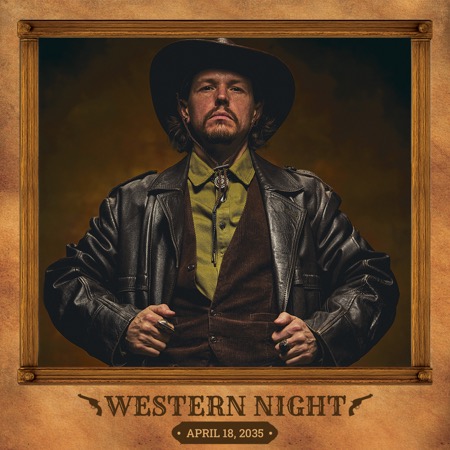 Steckbrief-Poster Western Night Fotobox-Vorlage