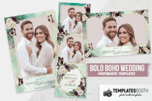 Bold Boho Wedding Photo Booth Template