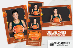 College Sport Photo Booth Template