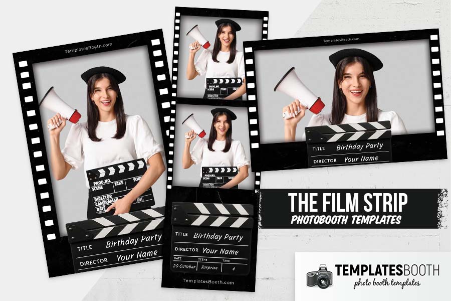 Film Strip Photo Booth Template Preview