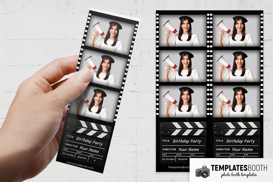 Film Strip Photo Booth Template Preview