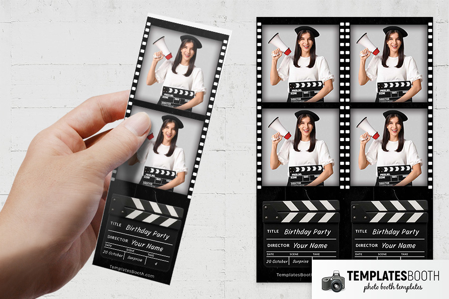Film Strip Photo Booth Template Preview