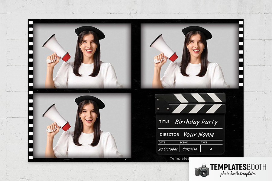 Film Strip Photo Booth Template Preview