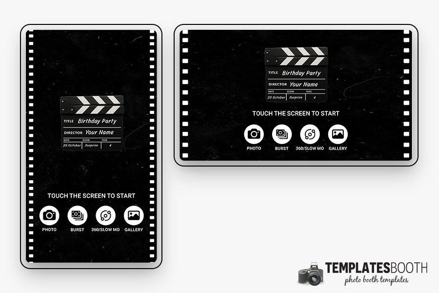 Film Strip Photo Booth Template Preview