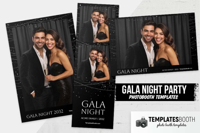 Gala Night Party Photo Booth Template