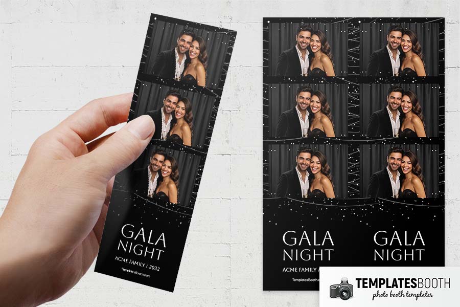 Gala Night Party Photo Booth Template Preview