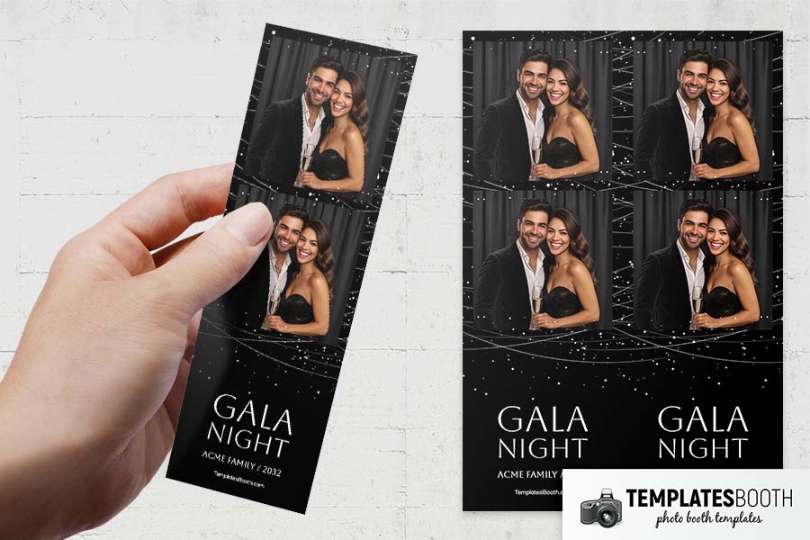 Gala Night Party Photo Booth Template Preview