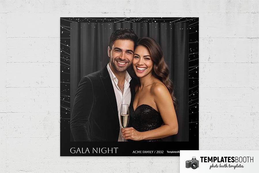 Gala Night Party Photo Booth Template Preview