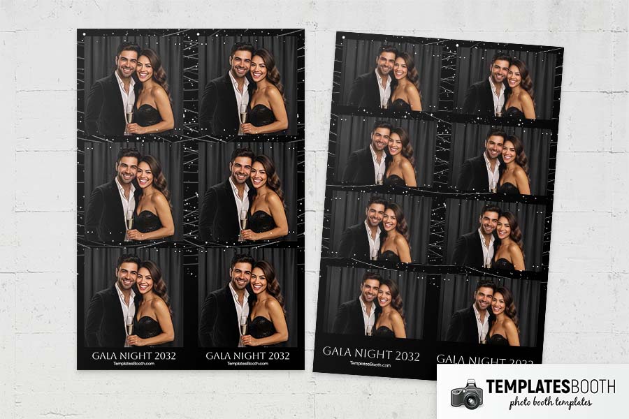 Gala Night Party Photo Booth Template Preview