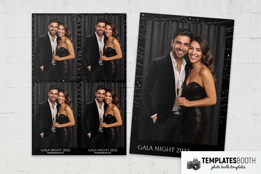 Gala Night Party Photo Booth Template Preview