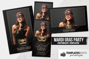 Mardi Gras Party Photo Booth Template