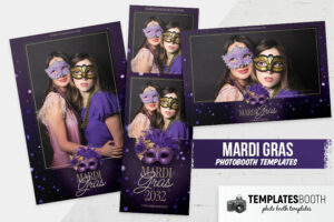 Mardi Gras Photo Booth Template